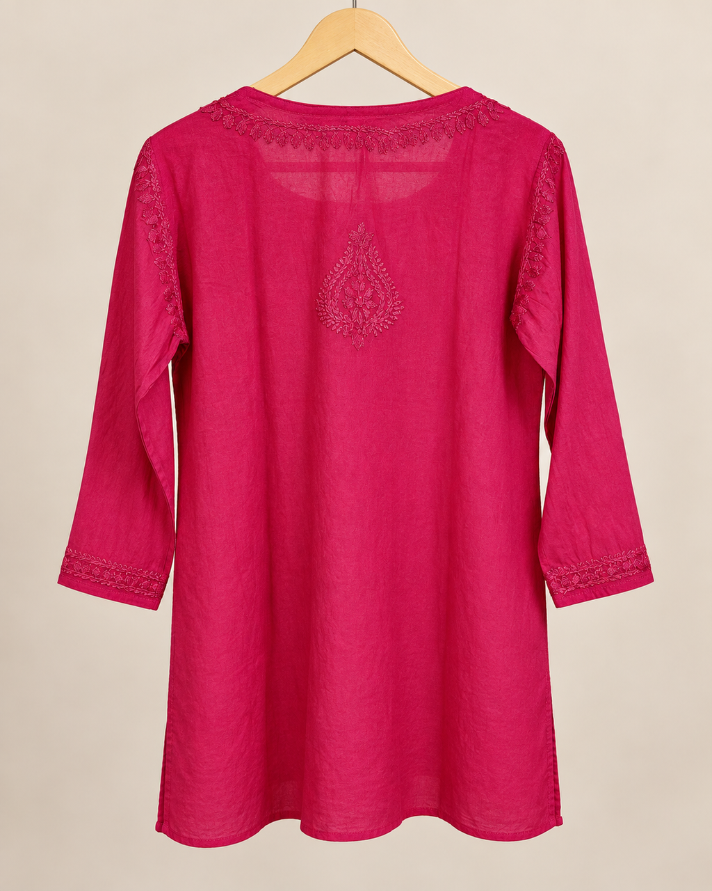 Bright Pink Short Kurti