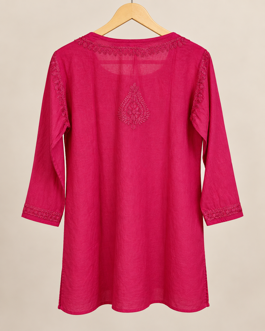 Bright Pink Short Kurti