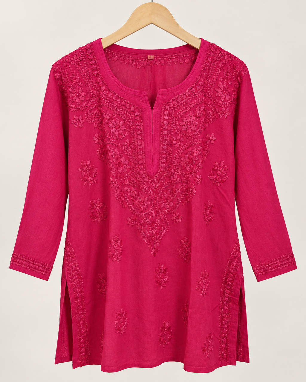 Bright Pink Short Kurti