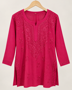 Bright Pink Short Kurti
