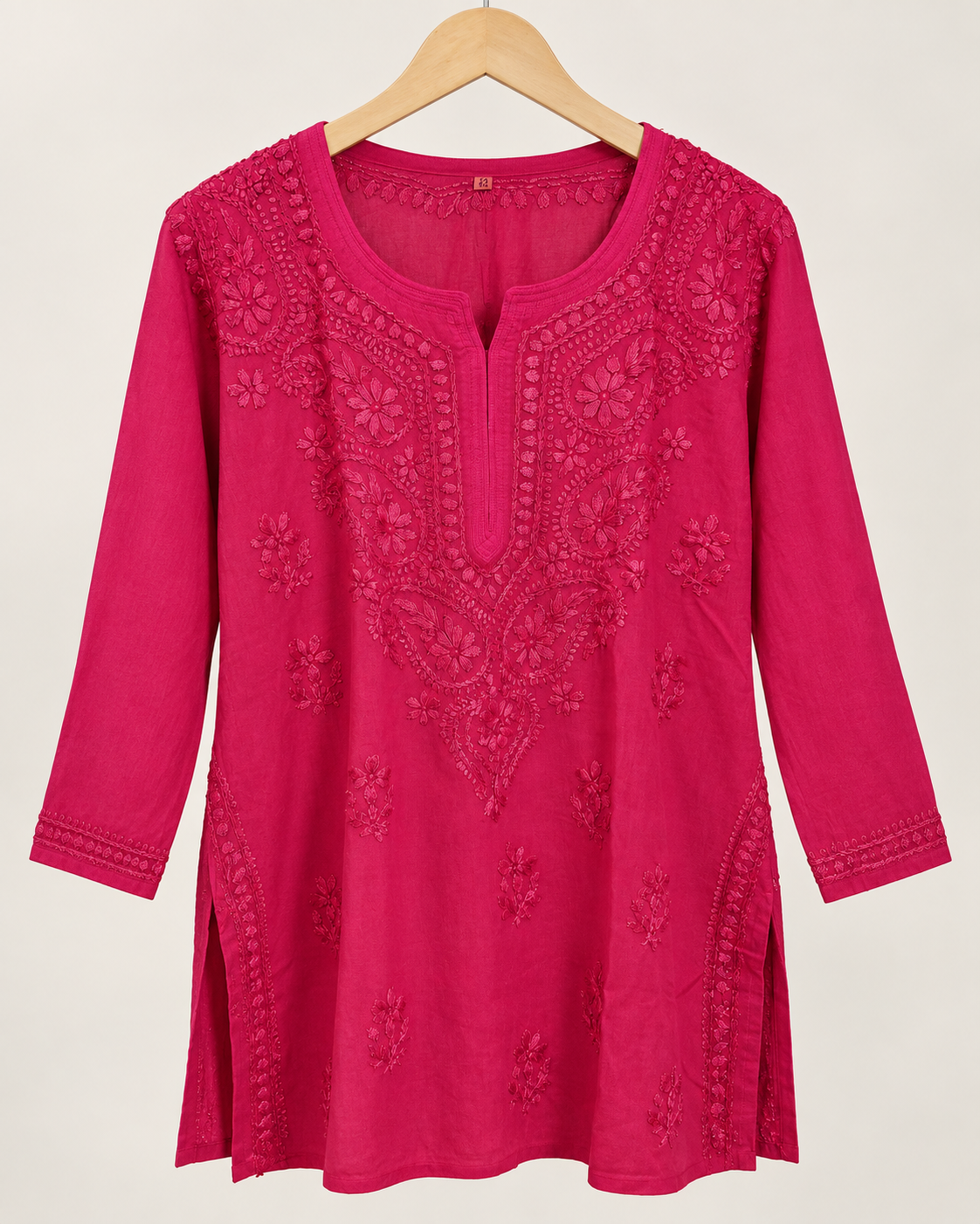 Bright Pink Short Kurti