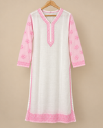 Mulcotton Long Kurti With Shadow Work