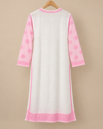 Mulcotton Long Kurti With Shadow Work