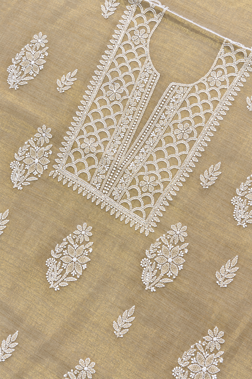Golden dress material