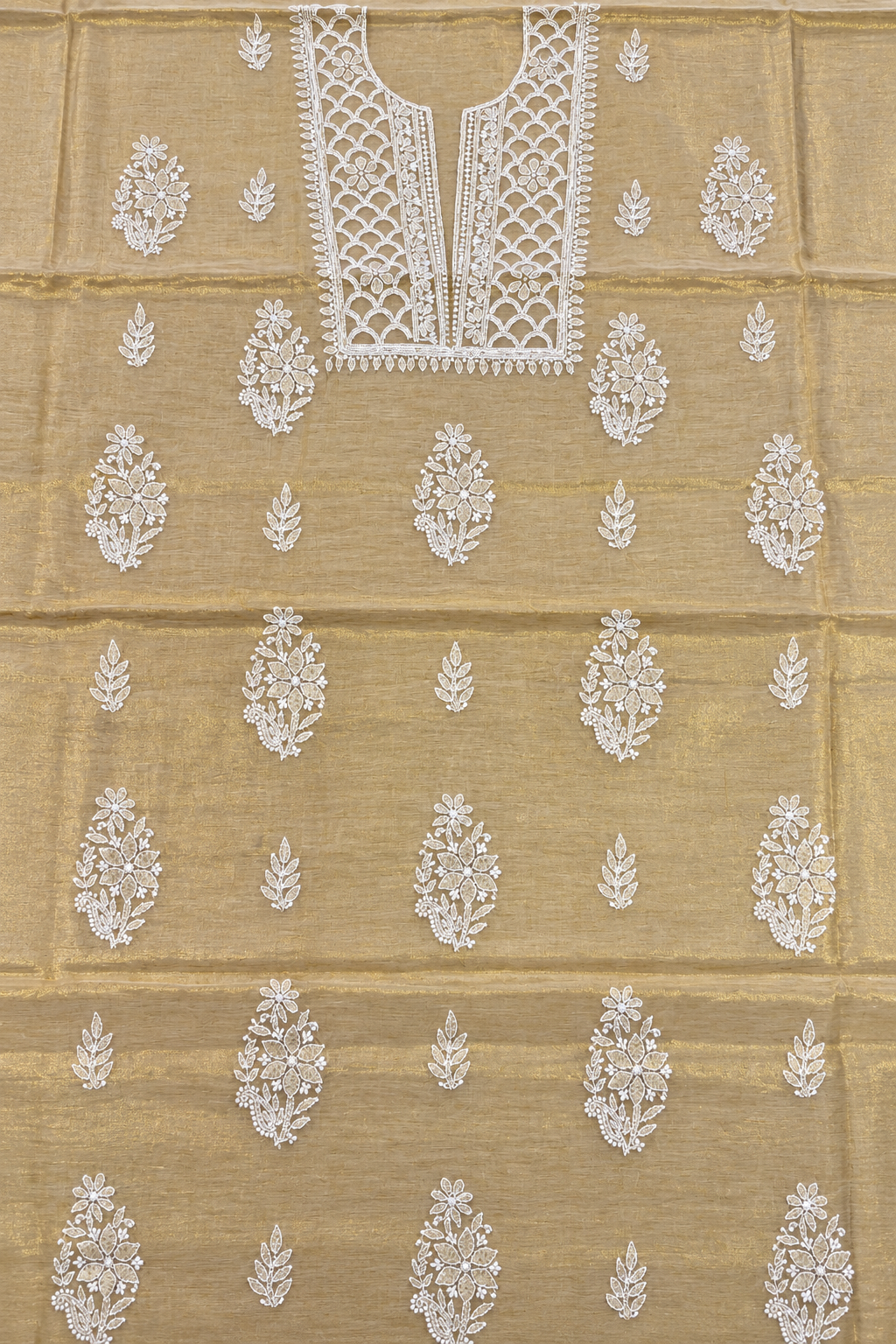 Golden dress material