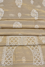 Golden dress material