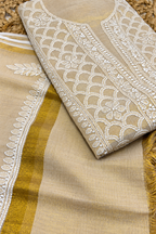 Golden dress material