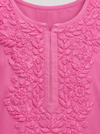 Gradient Pink Short Kurti