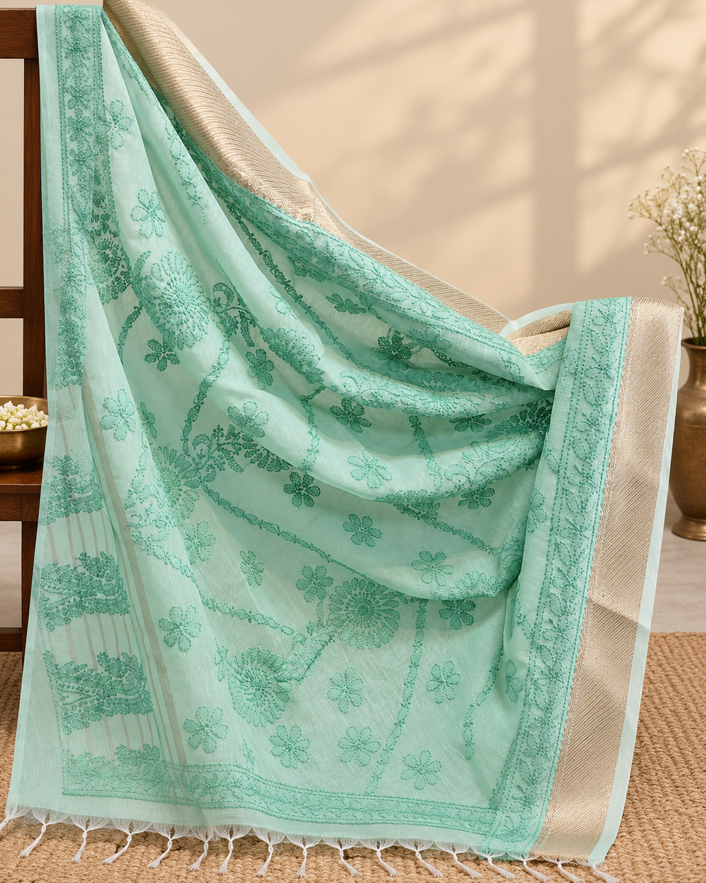 Green Saree