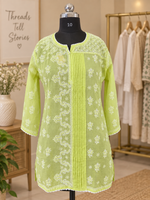 Lemon Yellow Short Kurti
