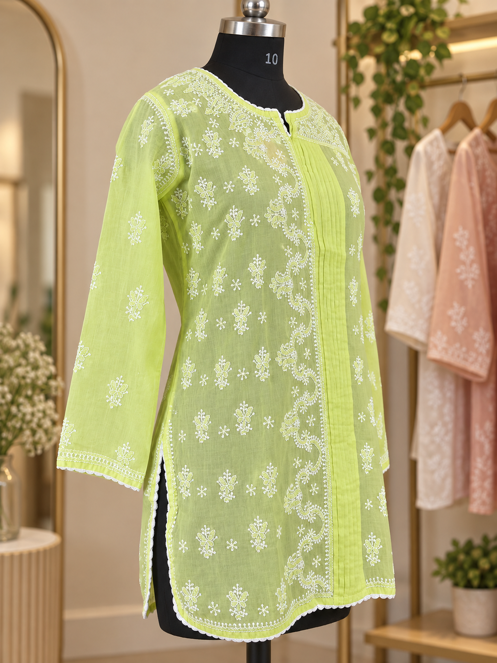 Lemon Yellow Short Kurti