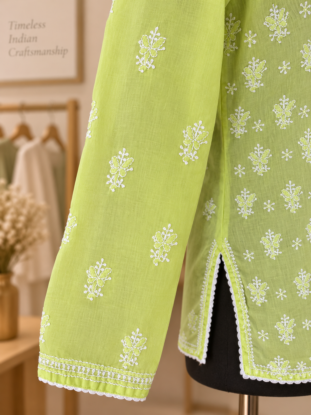 Lemon Yellow Short Kurti