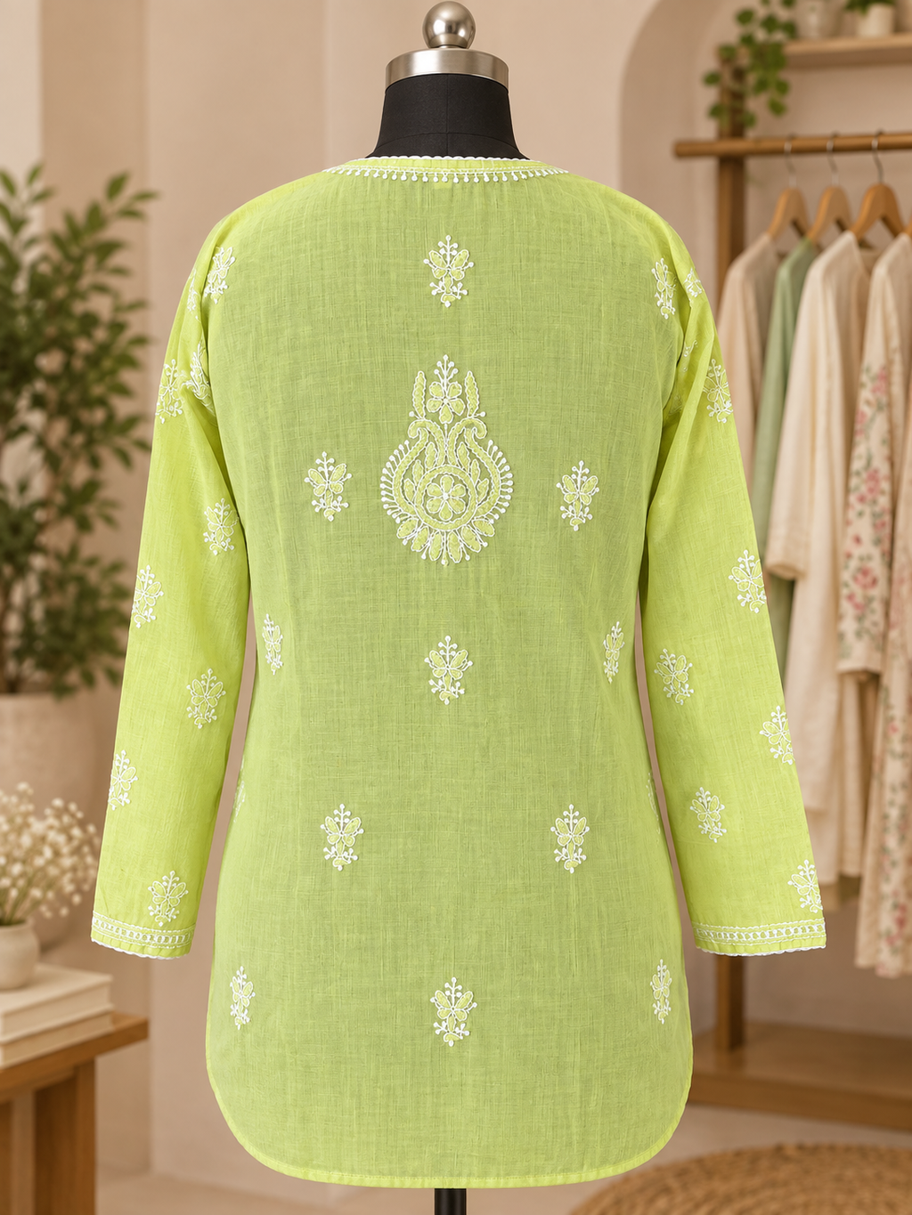 Lemon Yellow Short Kurti