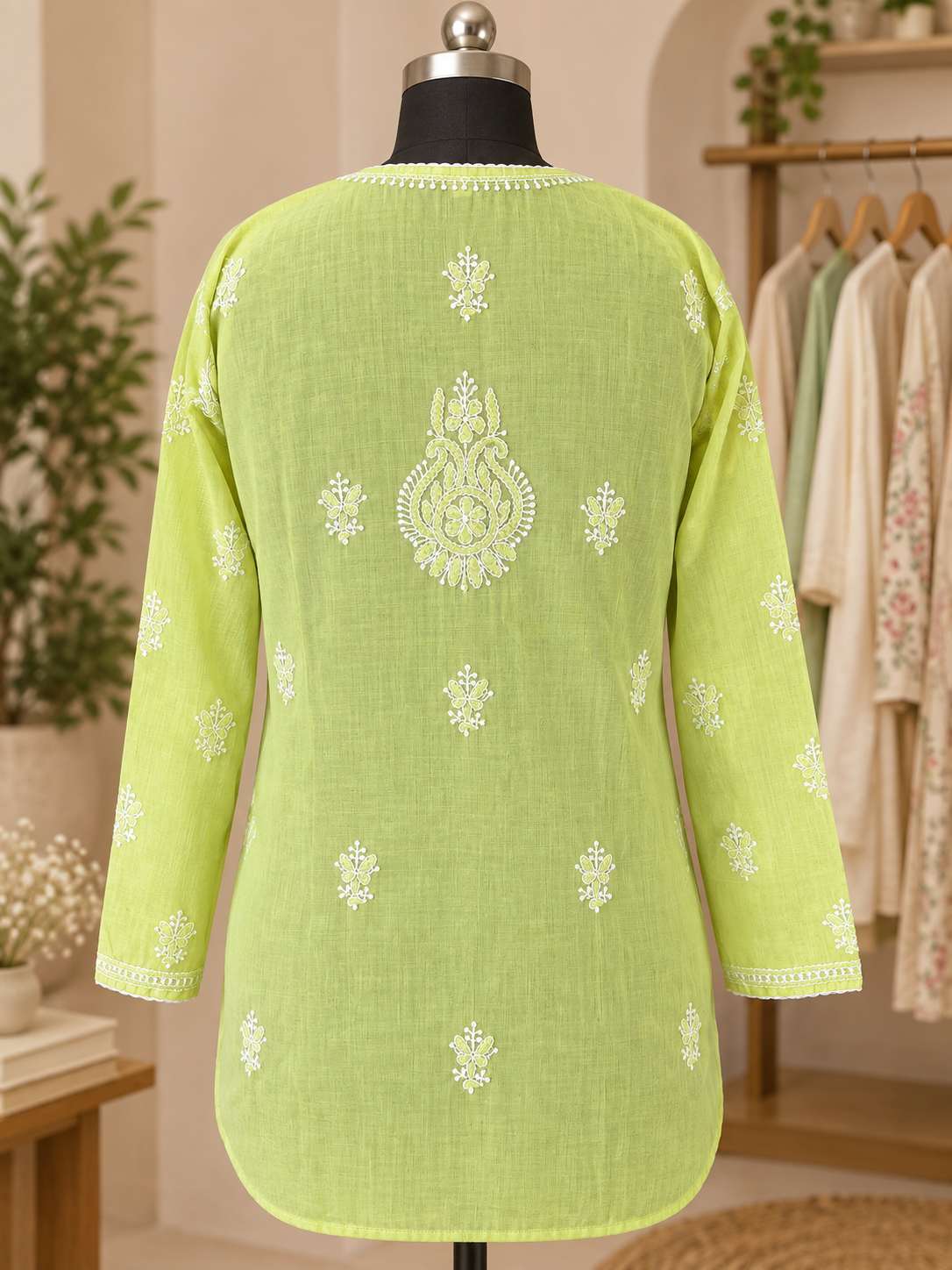 Lemon Yellow Short Kurti