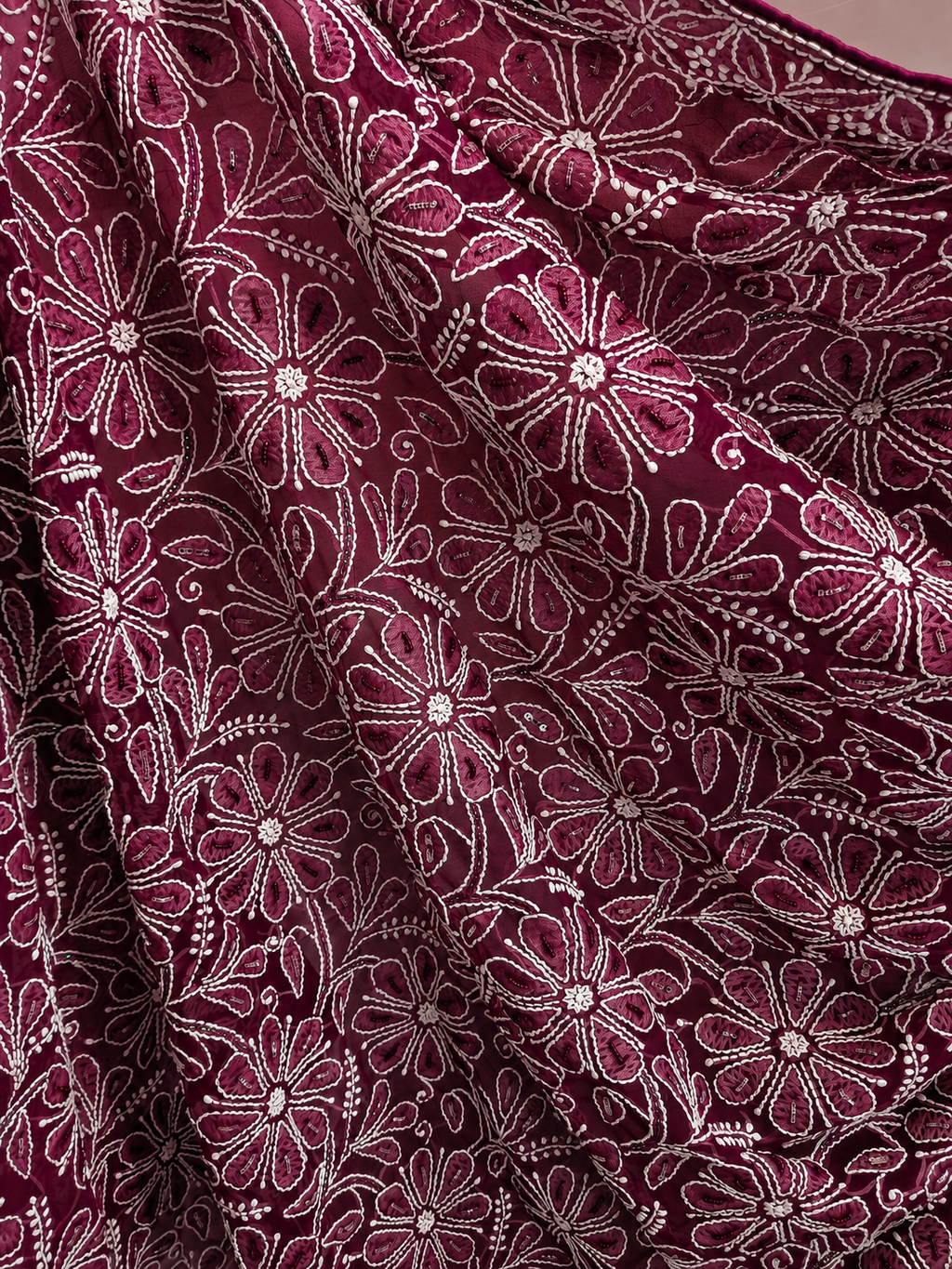 Magenta saree