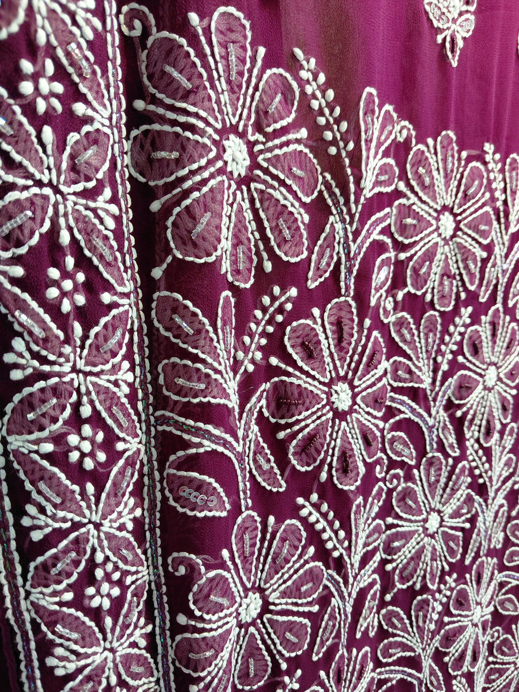 Magenta saree