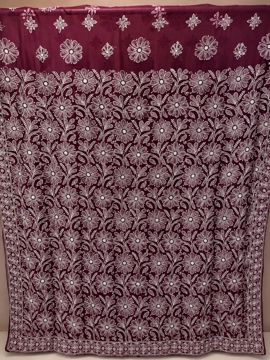 Magenta saree