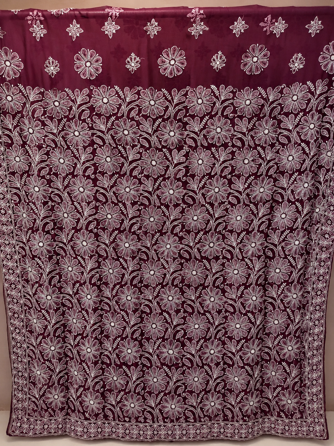 Magenta saree