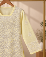 Voile - Cotton, Knee Length, Shadow Work with Front Jaal