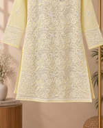 Voile - Cotton, Knee Length, Shadow Work with Front Jaal