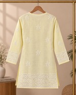 Voile - Cotton, Knee Length, Shadow Work with Front Jaal