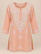 Peach Short Kurti