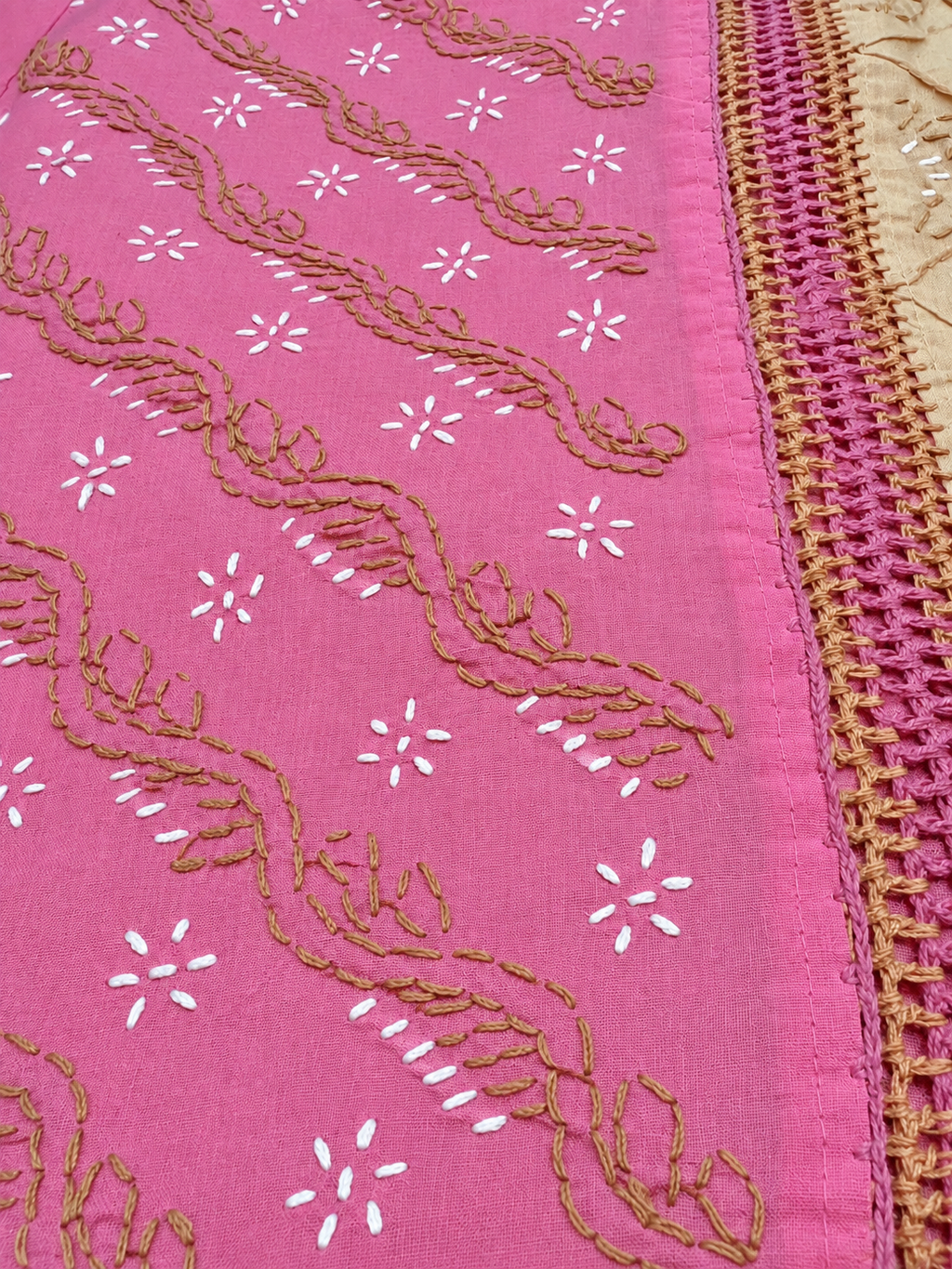 Pink - Ochre Dress Material