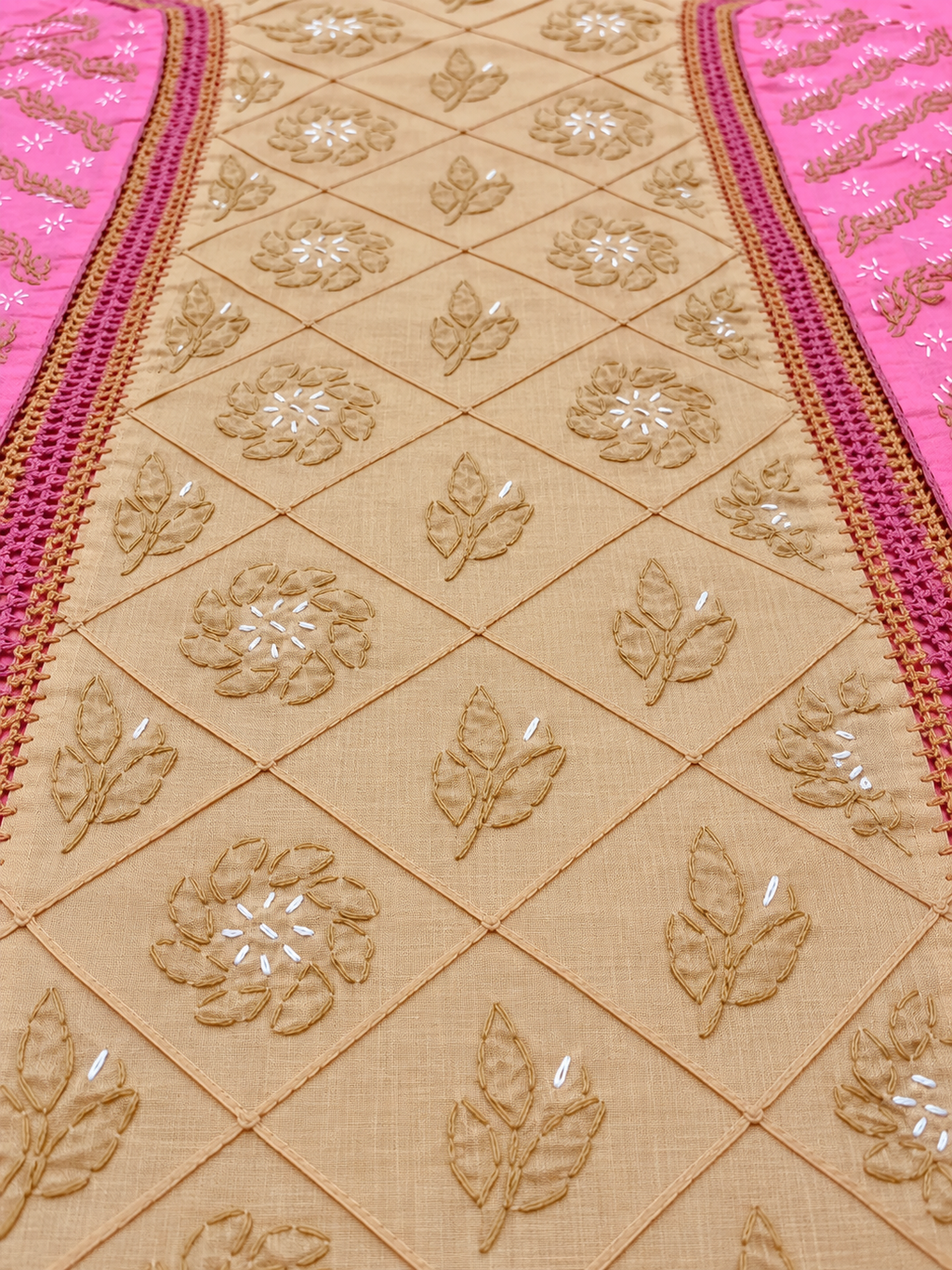 Pink - Ochre Dress Material