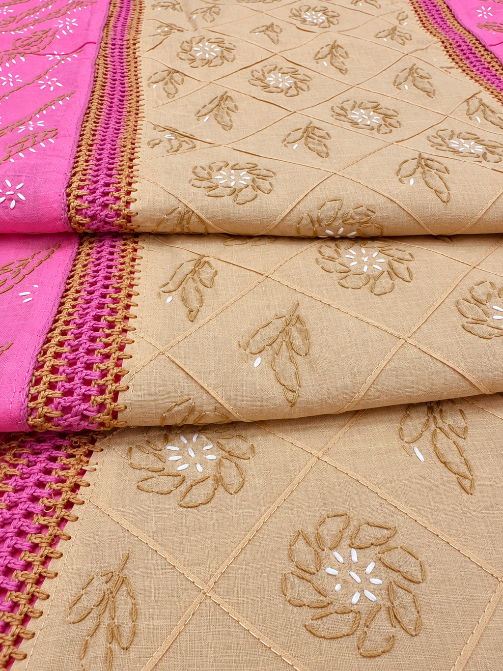 Pink - Ochre Dress Material