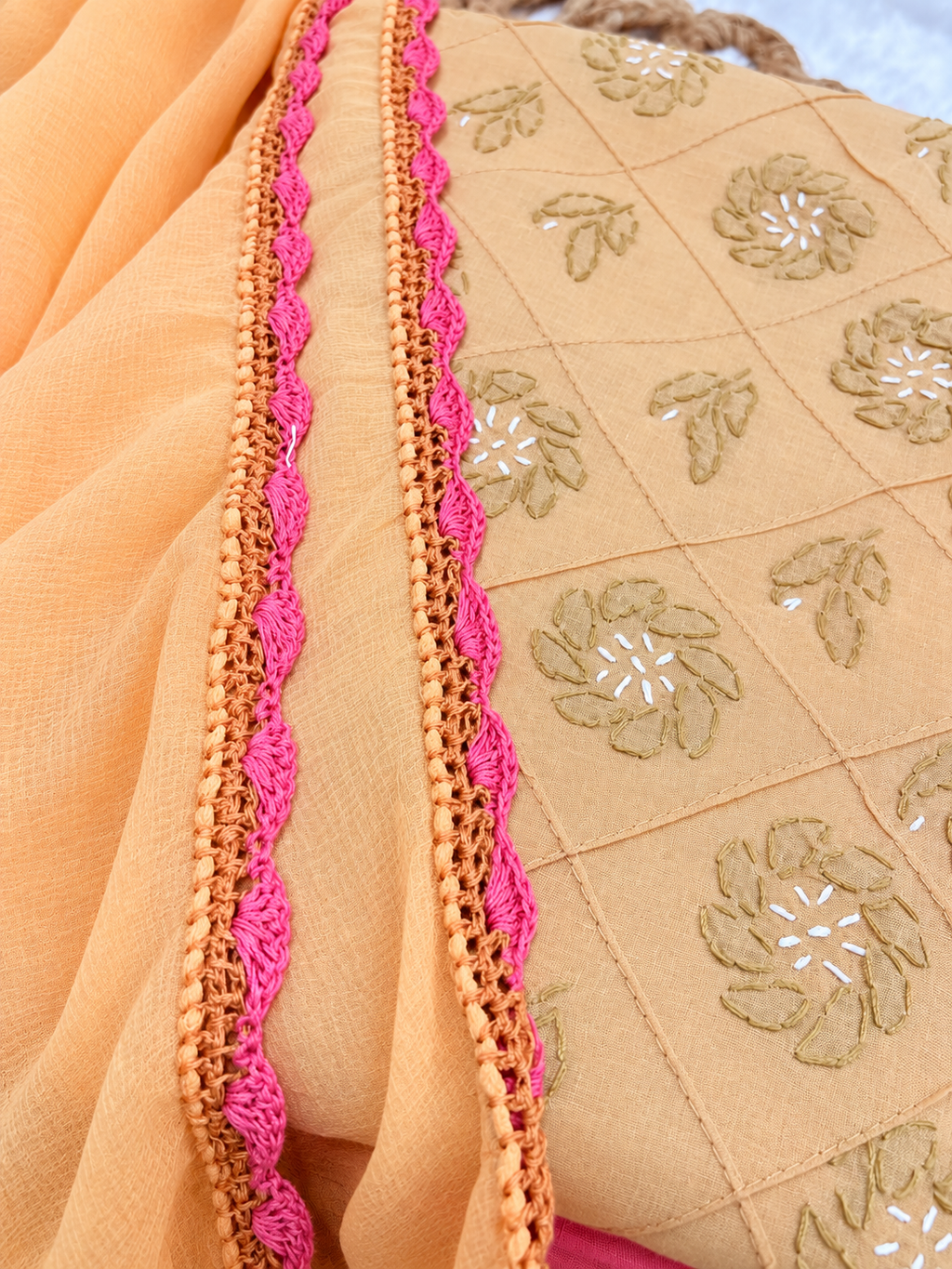 Pink - Ochre Dress Material