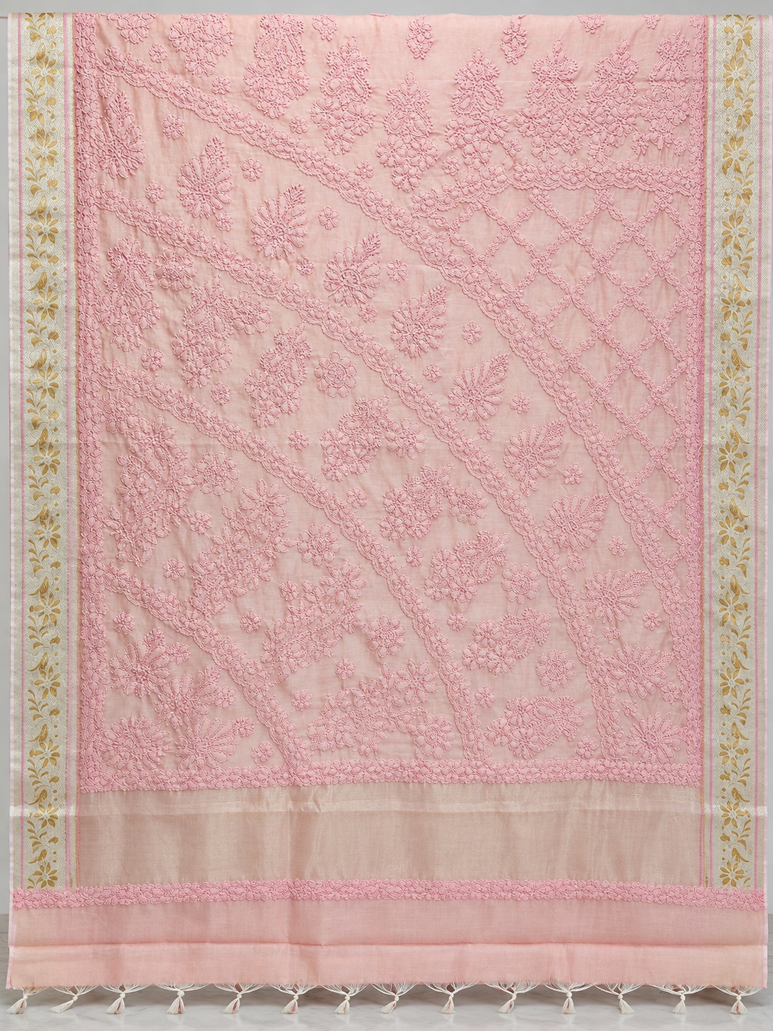 Peach Saree