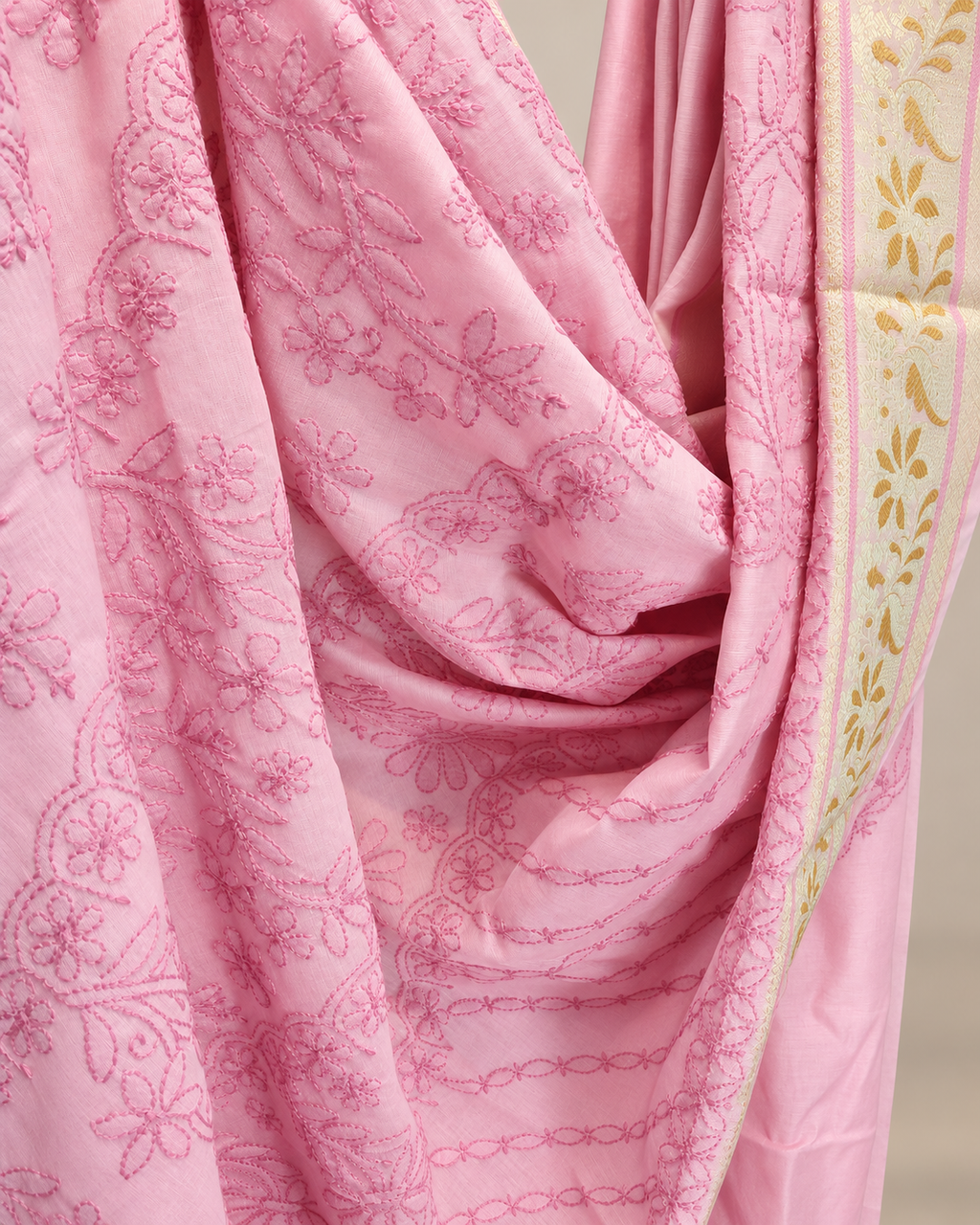Pink Saree