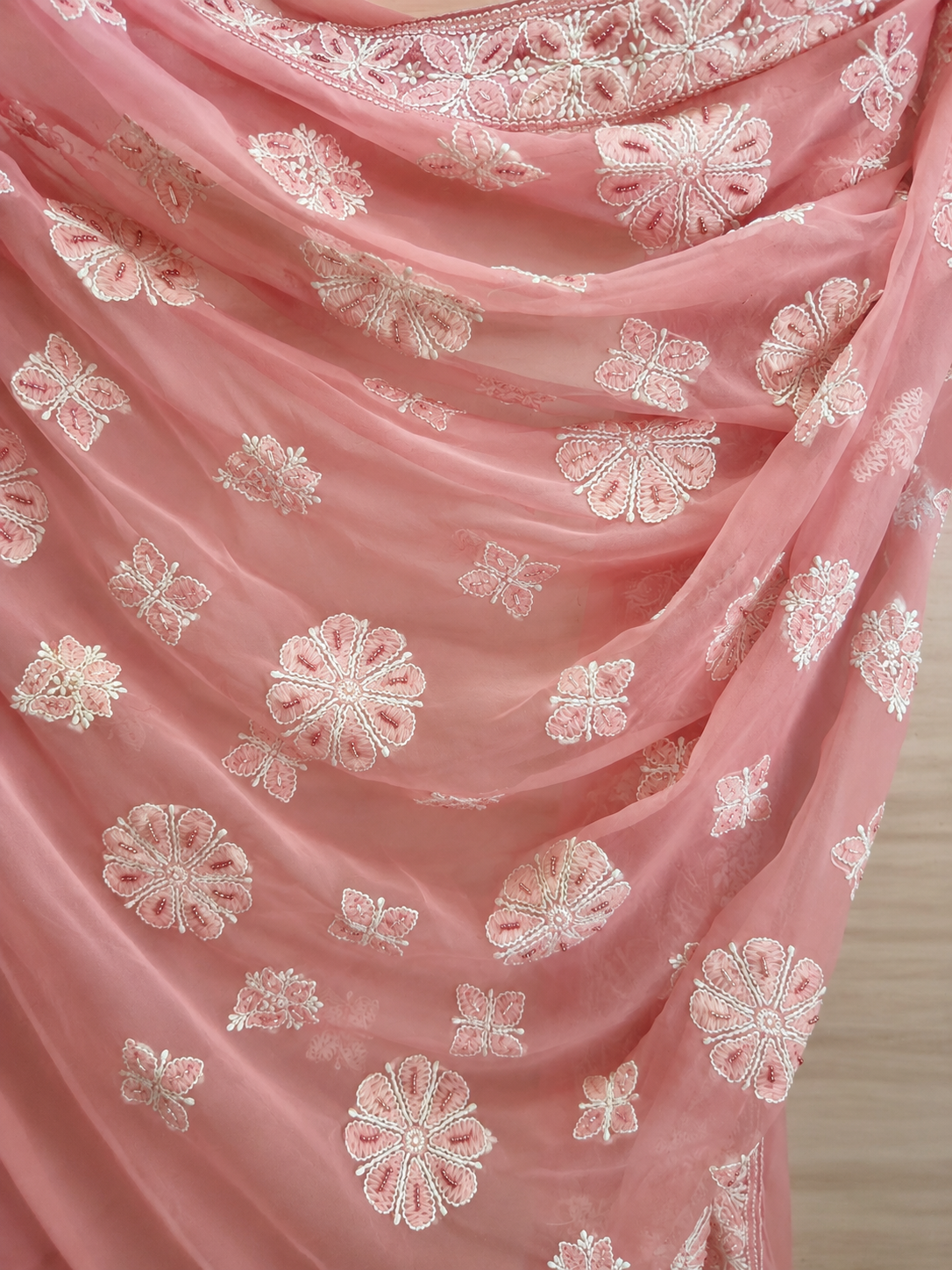 Pink saree