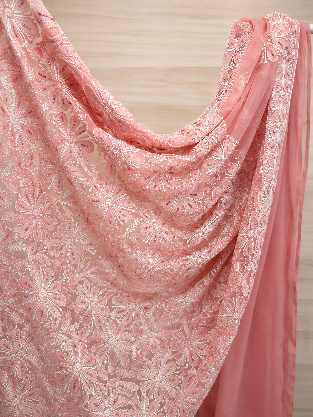 Pink saree