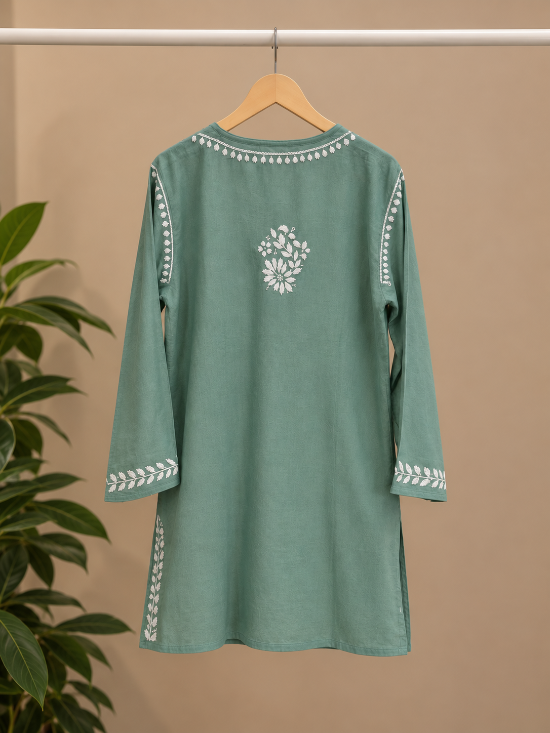 Sage Green Short Kurti