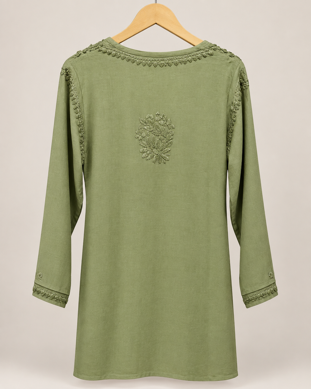 Sage Olive Green Short Kurti