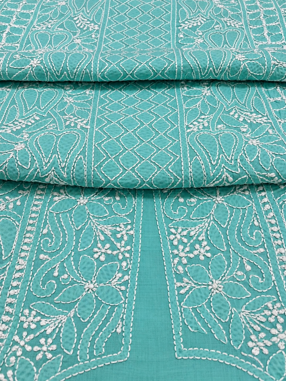 Sea Green Dress Material