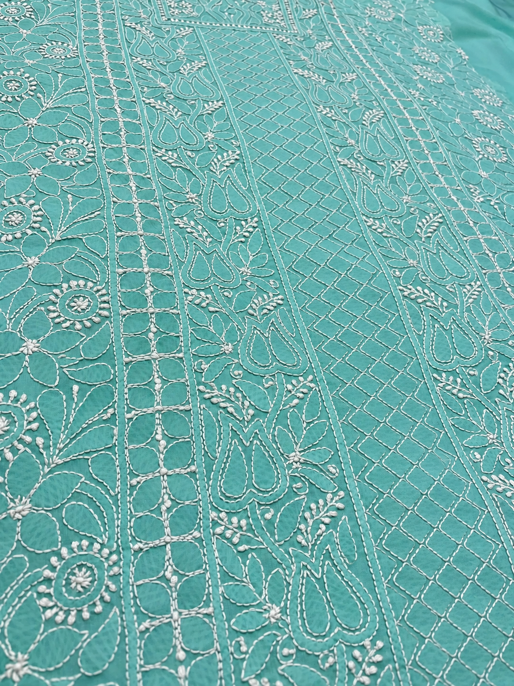 Sea Green Dress Material