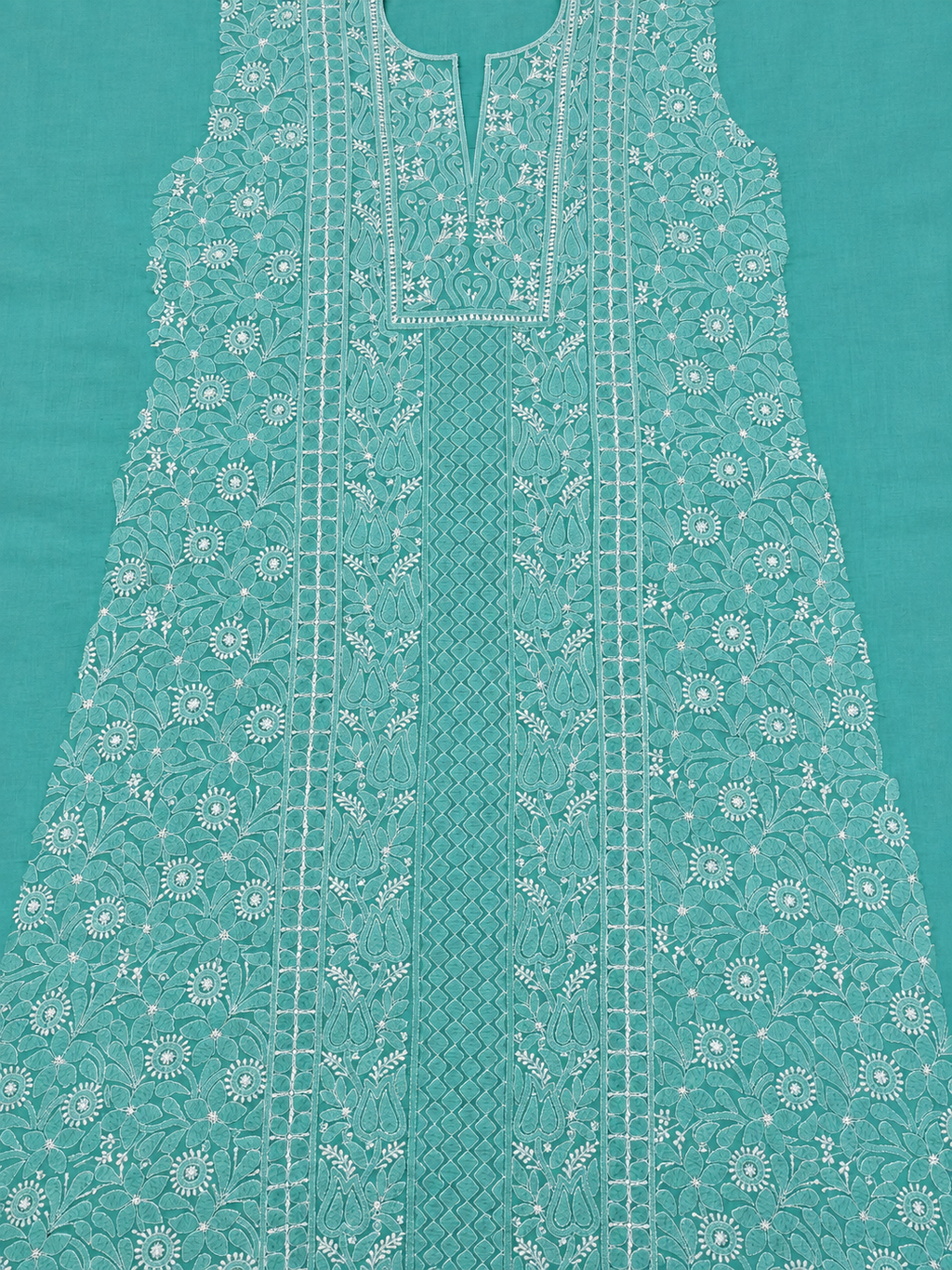 Sea Green Dress Material