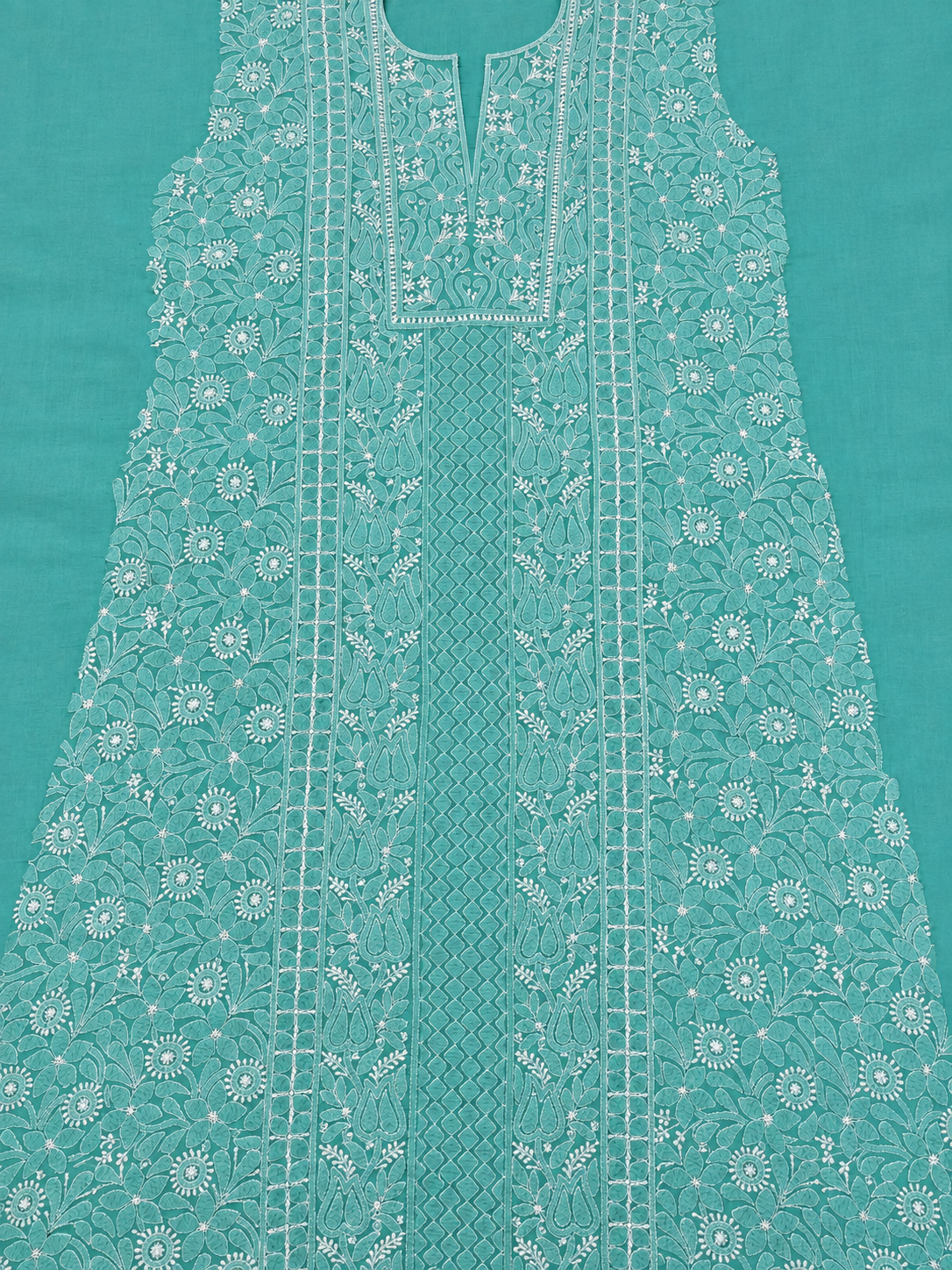 Sea Green Dress Material