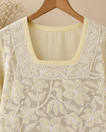 Voile-Cotton, Knee Length, Front Jaal, Shadow Work