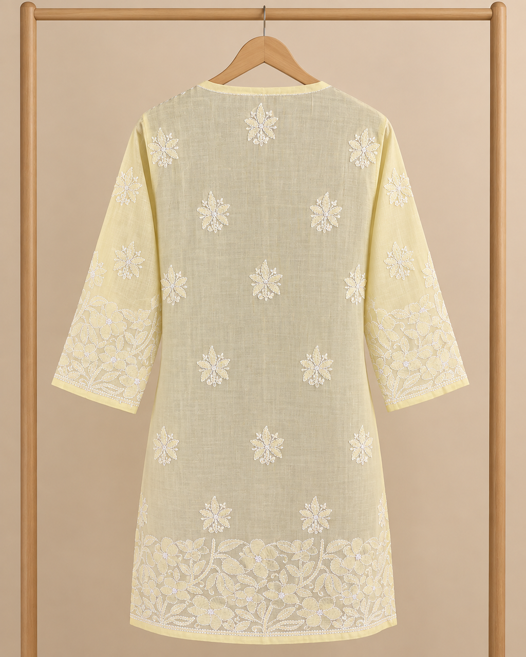 Voile-Cotton, Knee Length, Front Jaal, Shadow Work