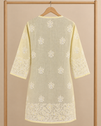 Voile-Cotton, Knee Length, Front Jaal, Shadow Work