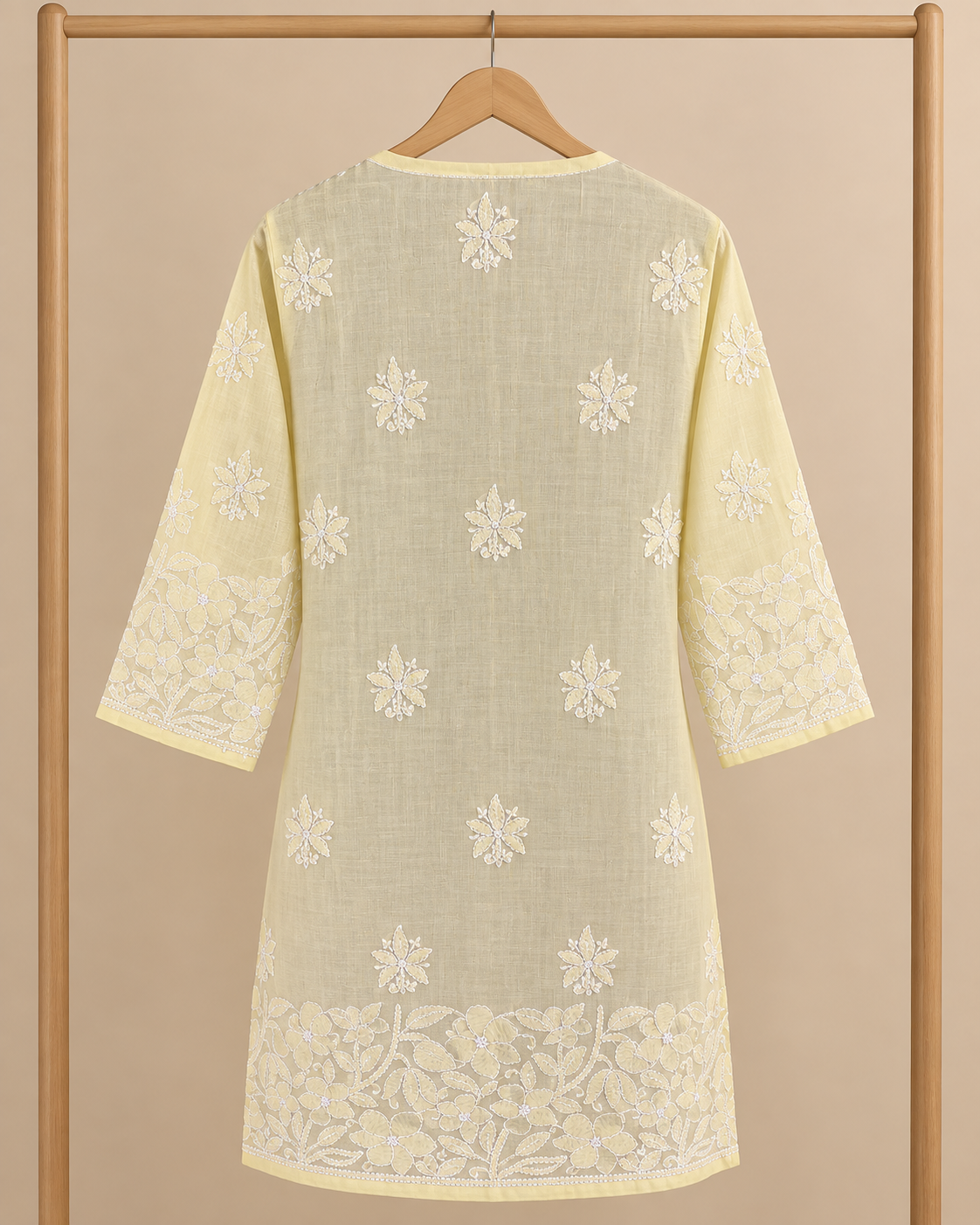Voile-Cotton, Knee Length, Front Jaal, Shadow Work