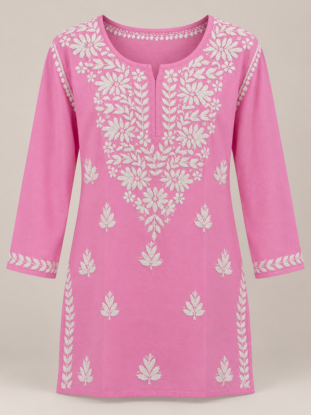 Soft Pink Short Kurti