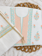 White dress material