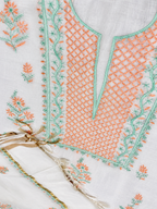 White dress material