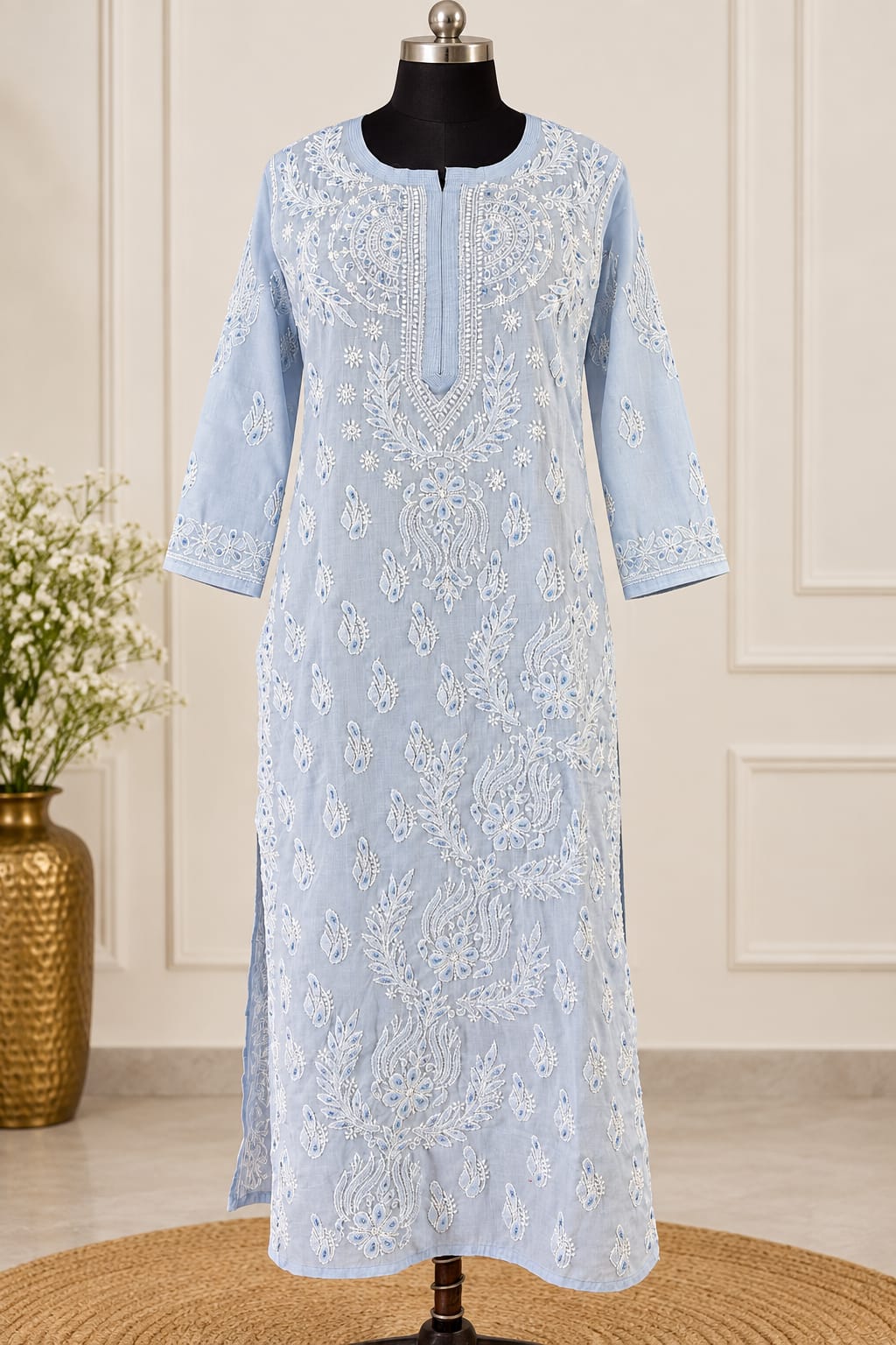 Blue long kurti