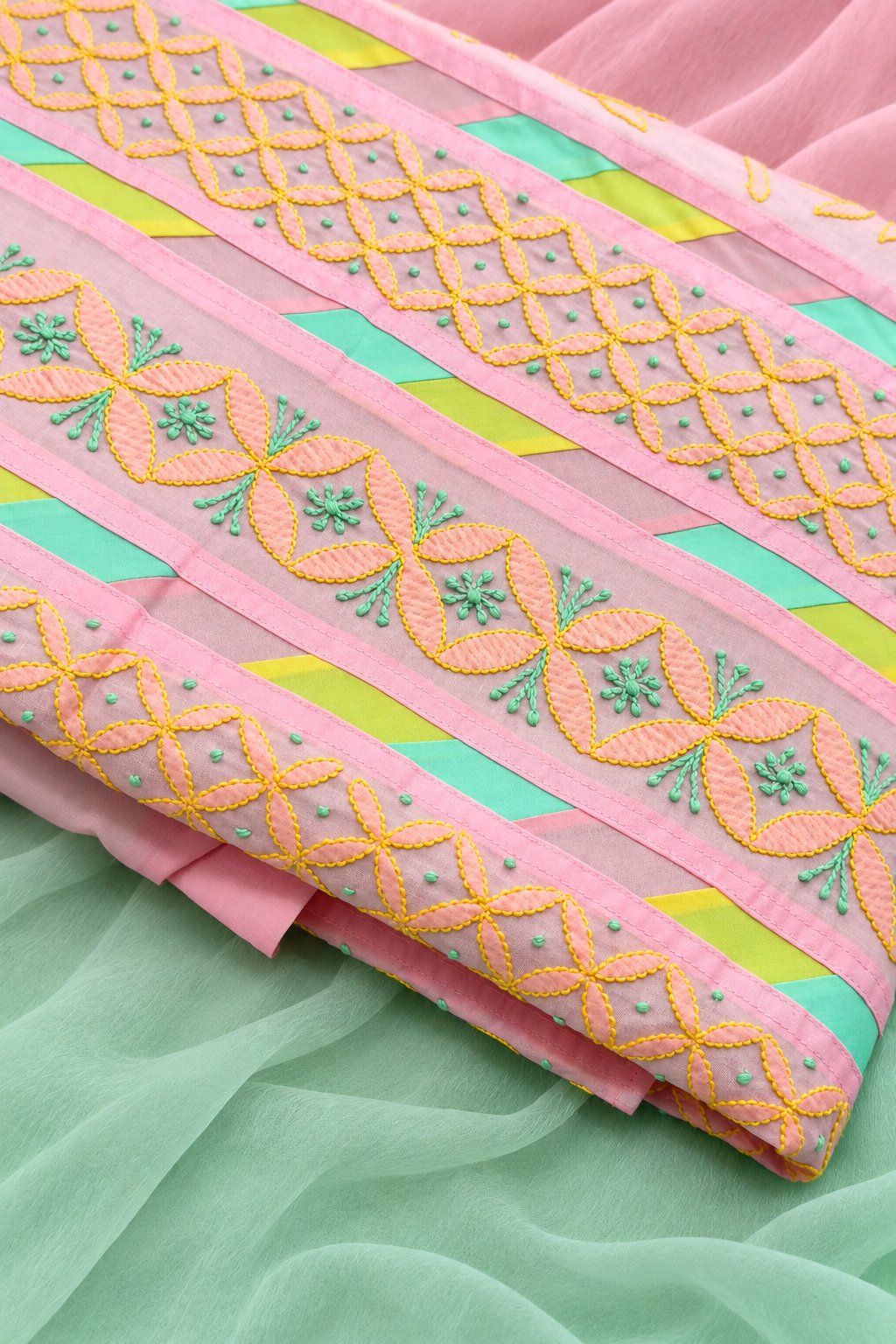 Colourful Long Kurti Dress Material
