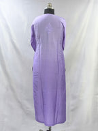 1014 Mauve ombre premium Chanderi silk Lucknowi kurta hand embroidered